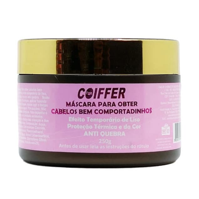 Máscara Cabelos Bem Comportadinhos Coiffer 250g Anti Frizz