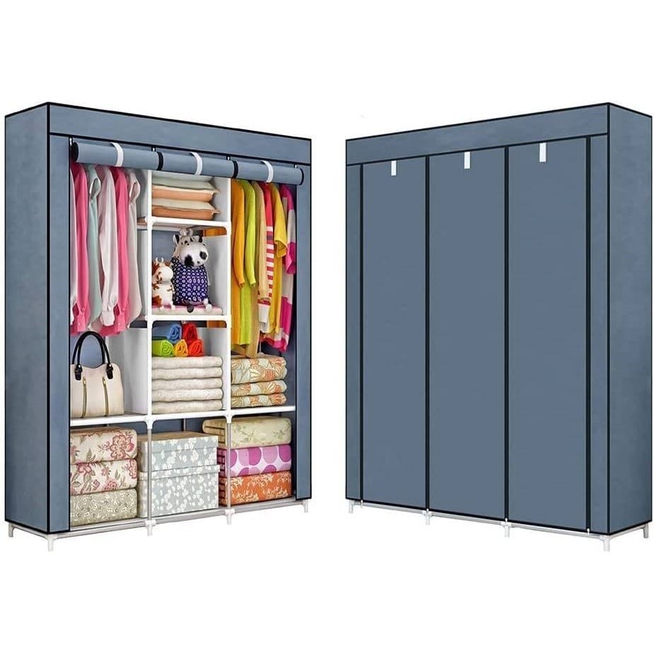 Arara Roupeiro Guarda Roupa Dobravel Armario Desmontavel Para Organizador De Roupa 8 Divisorias a