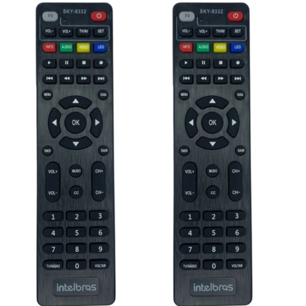 Kit 2 Controle para Receptor Intelbras RDS800 RDS840