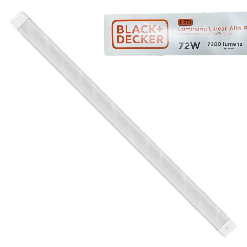 Luminaria Linear 72W 120cm Luz Neutra 4000K Alta Potencia