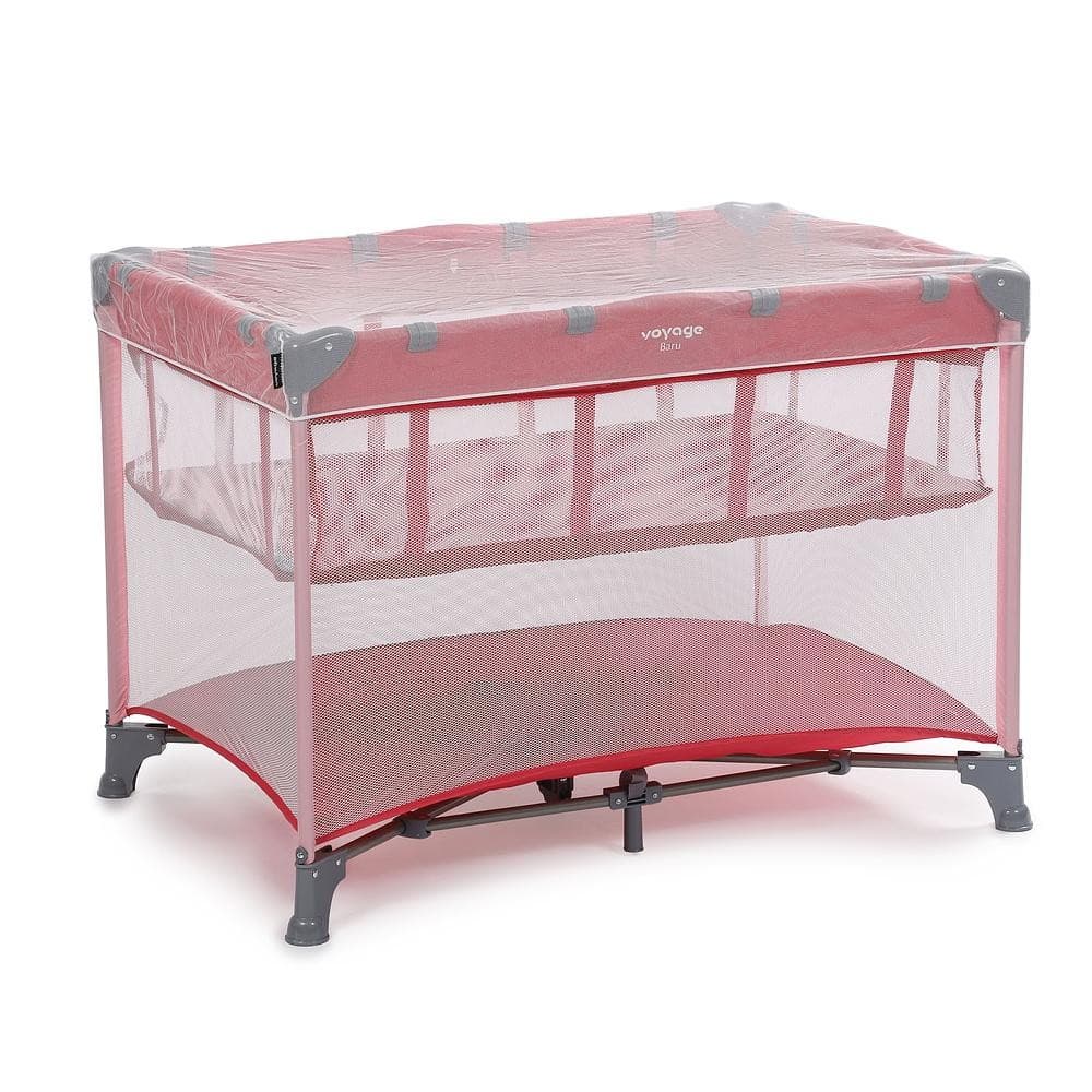 Berço Portátil 0-18kg Com Mosquiteiro Rosa Baru - Voyage