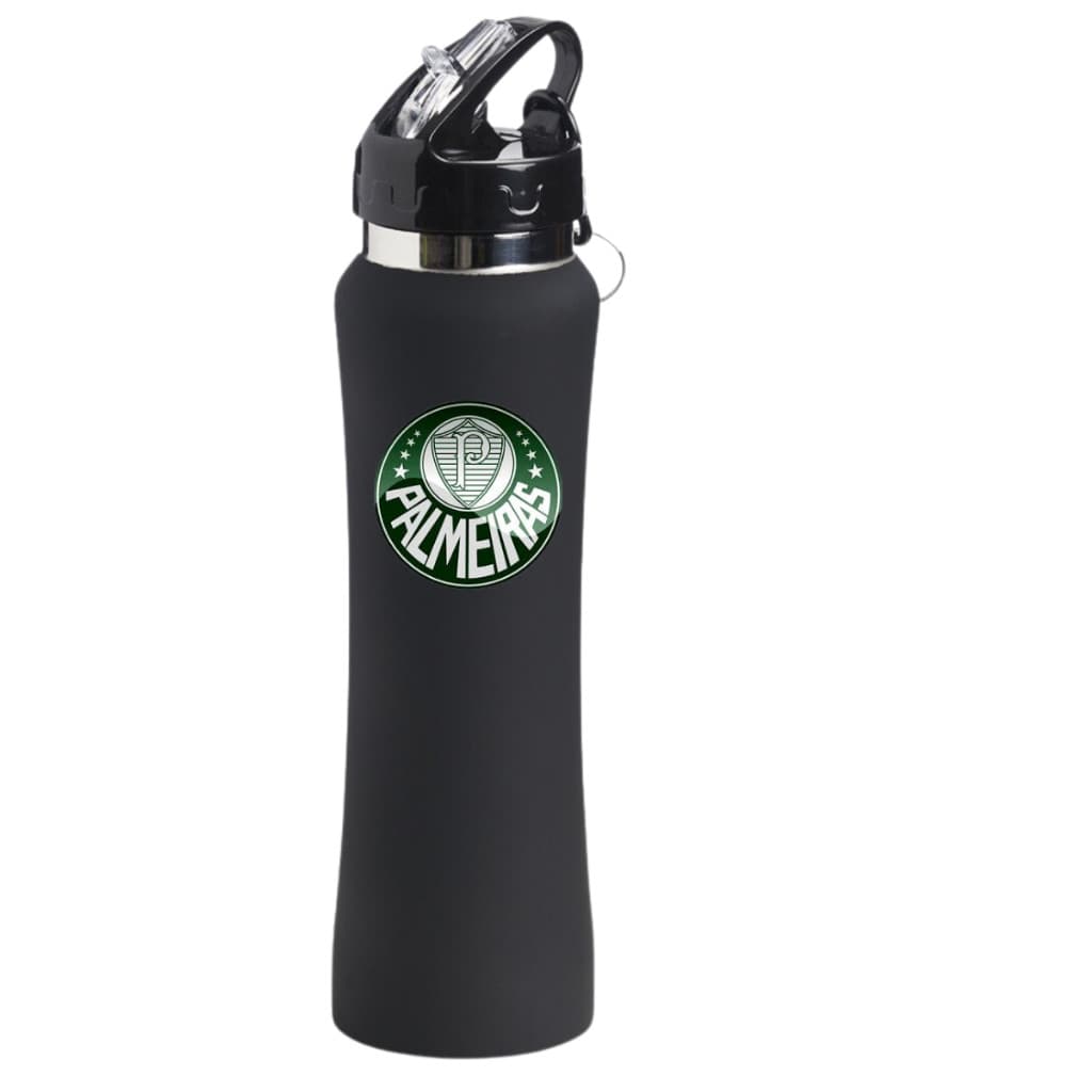 Garrafa  Inox 600ml  Time Palmeiras Lançamento Academia Esportes Modernidade