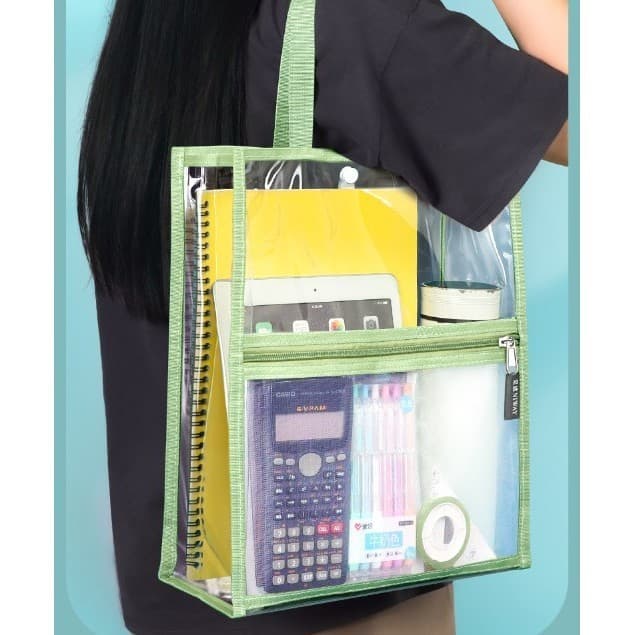 Bolsa transparente, bolsa especial para exames, bolsa de estudante, bolsa para livros, bolsa para guardar arquivos de pa