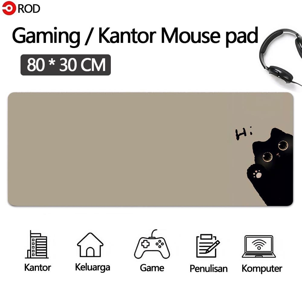 80 * 30cm Mouse Pad Anti Selip Tapete De Mesa Grande MousePad Komputer Longo DU820R