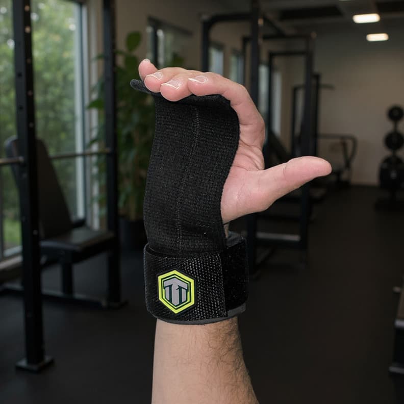 Empunhadura Aberta Com Munhequeira Para Academia e Crossfit Pegada Firme Premium