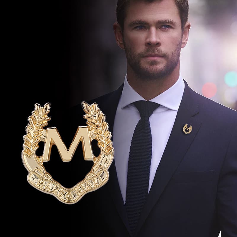 Carta Broche Masculino Temperamento Terno Camisa Colarinho Pino Corsage Pequeno Jóias Acessórios