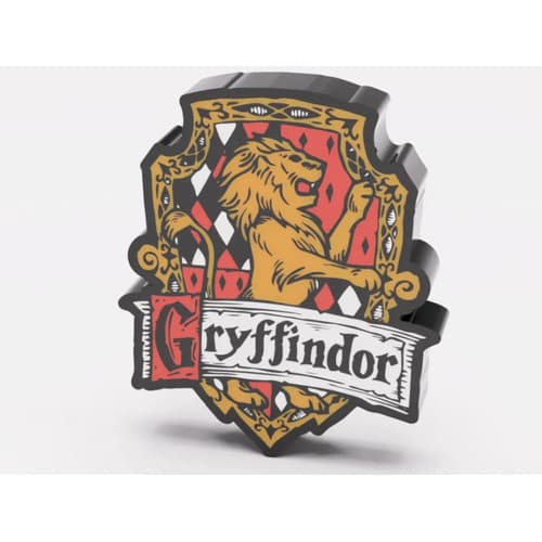 Letreiro Placa Luminosa Casas Hogwarts 3d E Led