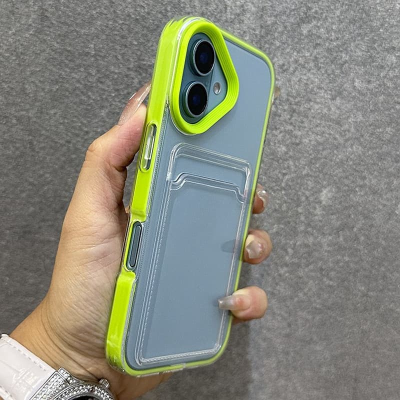 Saco De Cartão De Luxo Transparente Caso De Telefone Para iPhone 11 12 13 14 15 16 Pro Max Plus Claro À Prova De Choque