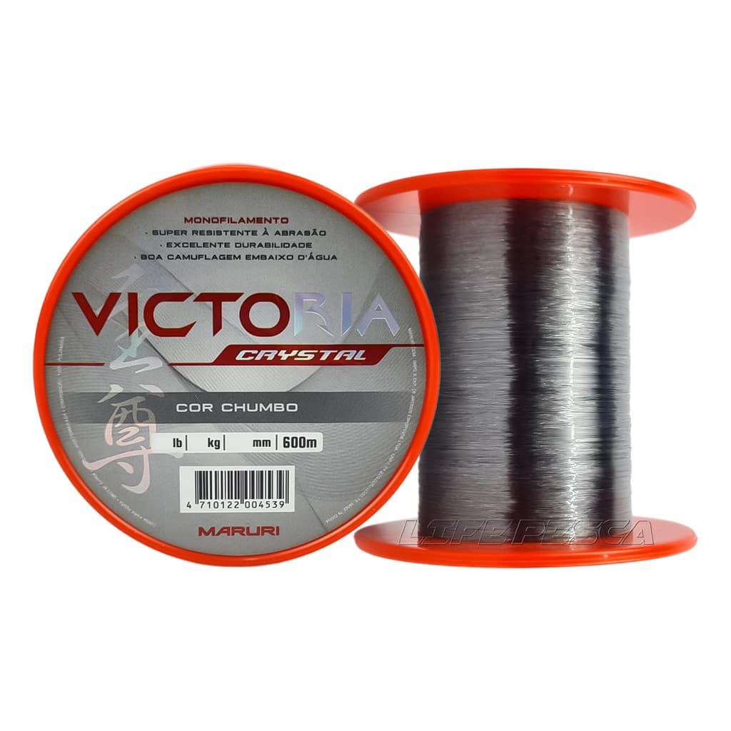 Linha Monofilamento Maruri Victoria Crystal 0.20mm 5.5lbs/2.5kg - 600 Metros