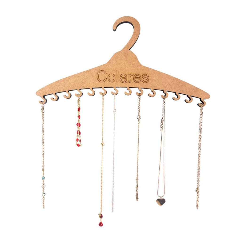 Cabide organizador joias colares pulseiras - resistente e compacto