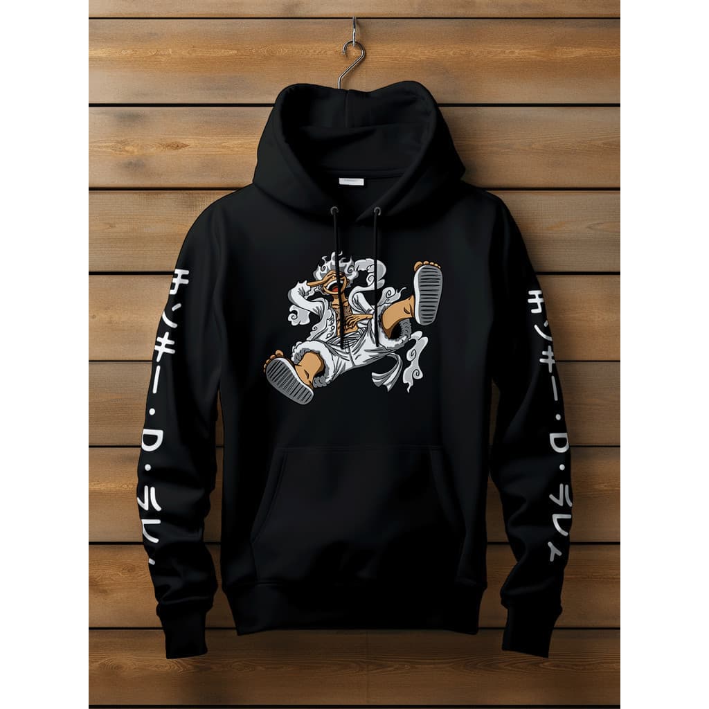 Moletom Canguru Com bolso e Capuz Blusa de Frio Money D Luffy Anime one piece Promoção