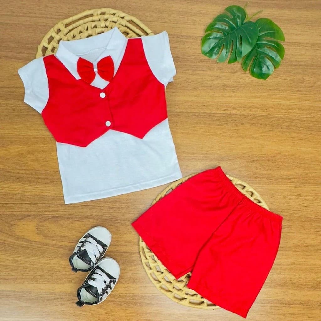 Conjunto Social de Bebê Camisa + Shorts Mattheo