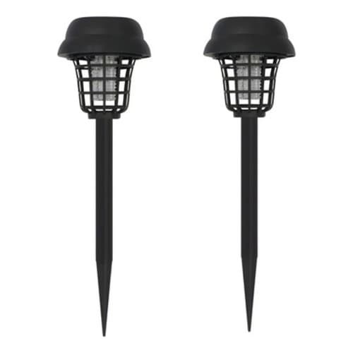 Repelente Solar Jardim Lampada Espanta Mosca Eletronico Kit2