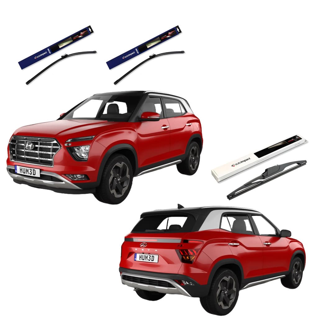 Kit 3 Palhetas Limpador Parabrisa Autoimpact - Linha Hyundai