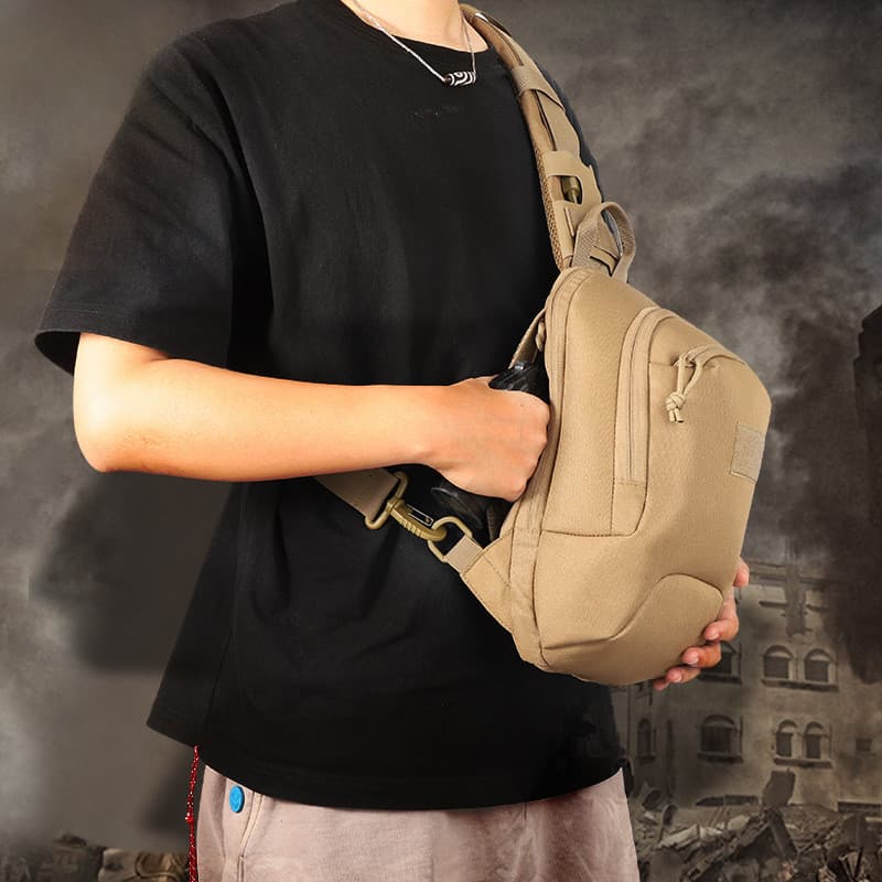 Mochila Tática Molle Bolsa De Arma Coldre De Pistola Escondido Transporte Saco De Peito Pacote EDC Para Caça Acampamento