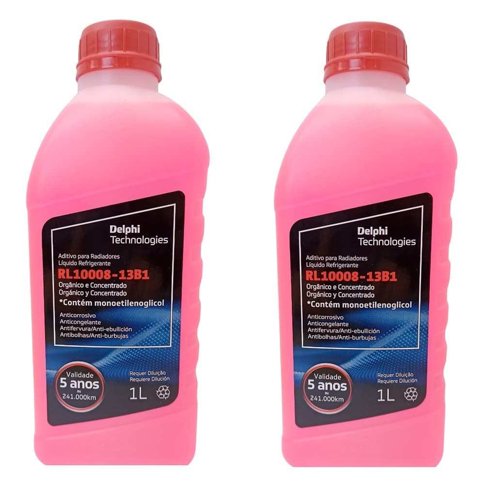 2l Aditivo Radiador Delphi Rosa Concentrado Rl10008