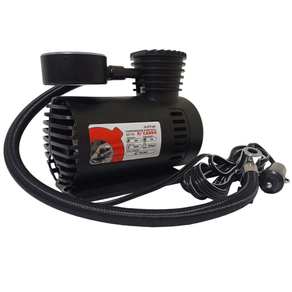 Mini Compressor De Ar Elétrico Portátil 50w 12v