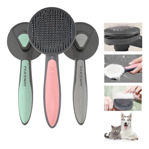 Rasqueadeira Pet Tira Pêlos Cachorro Gatos Escova Removedor