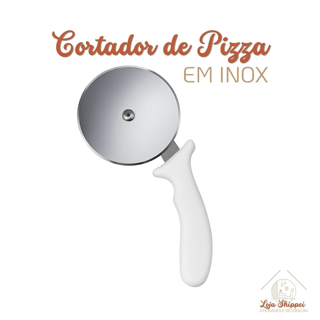 Cortador de Pizza Inox com Cabo Anatômico