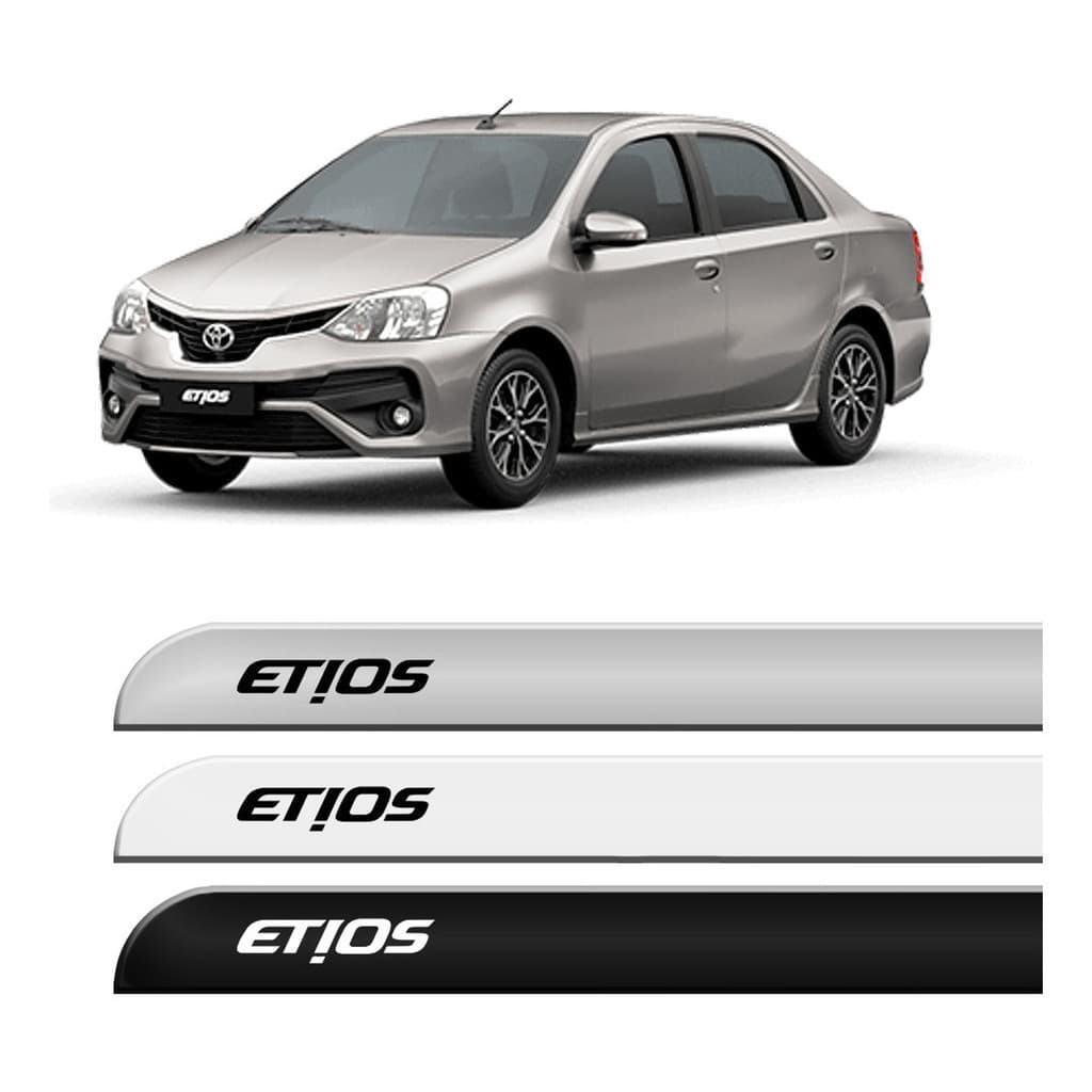 Friso Lateral Toyota Etios Cor Original Modelo Hatch E Sedan