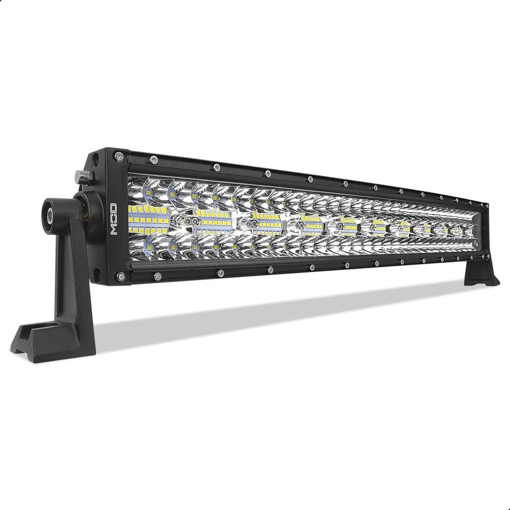Barra LED Mod LEDs 390W Lente 8D Curva Farol Milha Auxiliar Foco Spot e Flood 22 Pol Led  6500K IP68