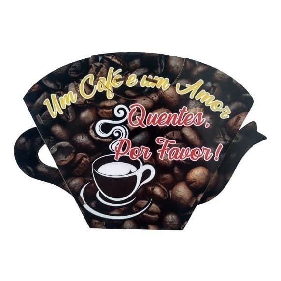 Porta Filtro Coador Café Com Tampa Enfeite Decoração E Facilidade Parede Cozinha