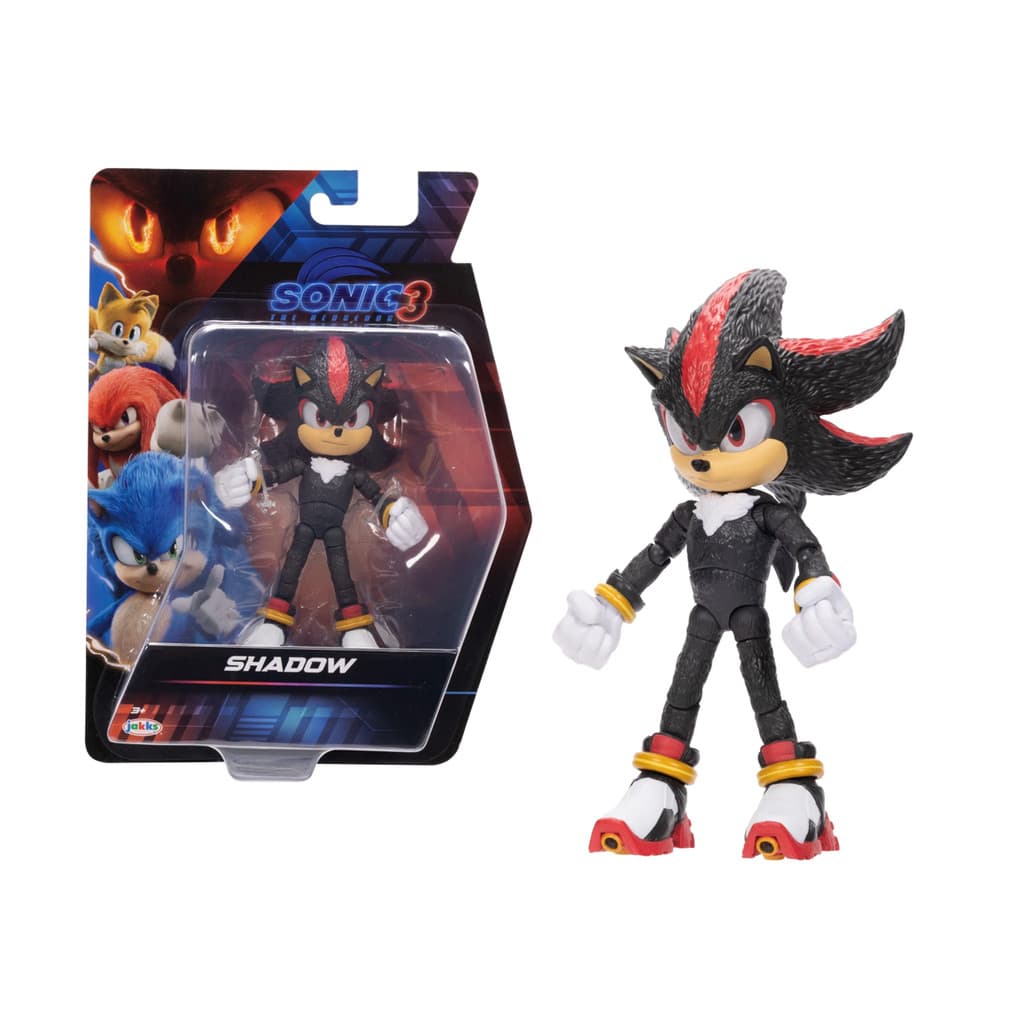 Boneco Shadow Articulado 14cm Filme Sonic The Hedgehog 3 - Sunny