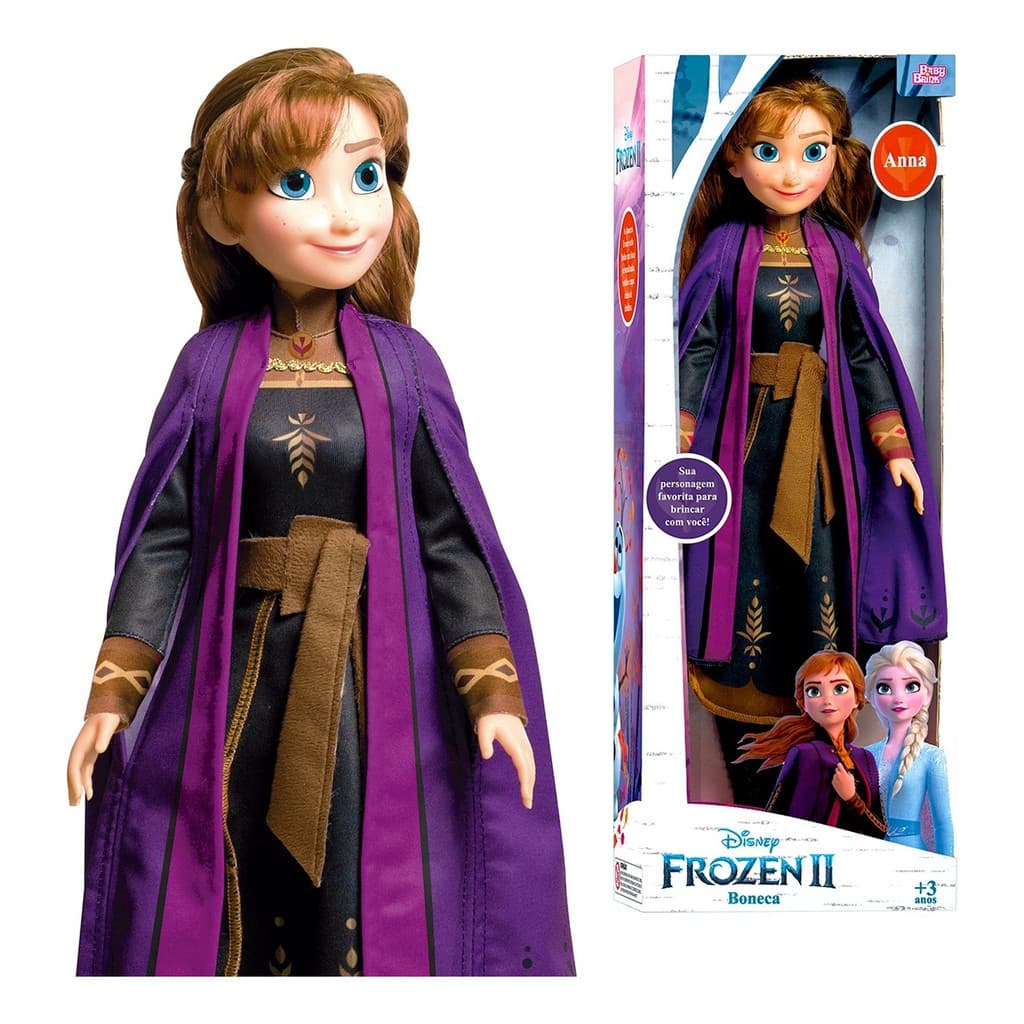 Boneca Anna 55cm Mini My Size Frozen 2 Disney - Baby Brink