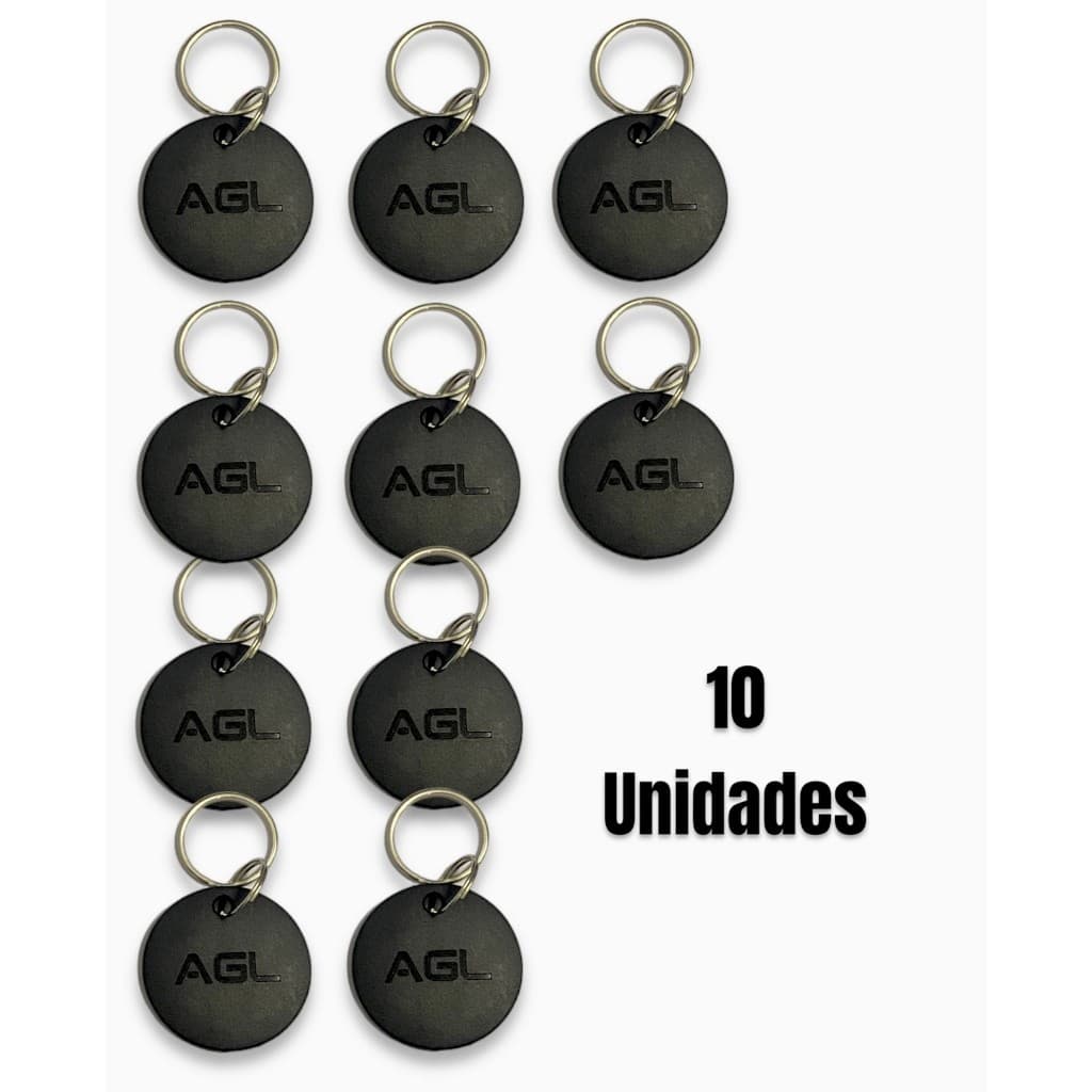 10 Chaveiro Digital Tag 125 Khz Agl