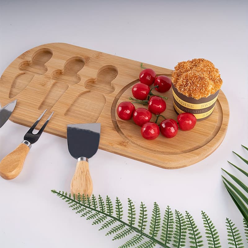 PaletaKit Petisqueira Tábua Para Queijo e Frios de Bambu - KL-T2003 ch