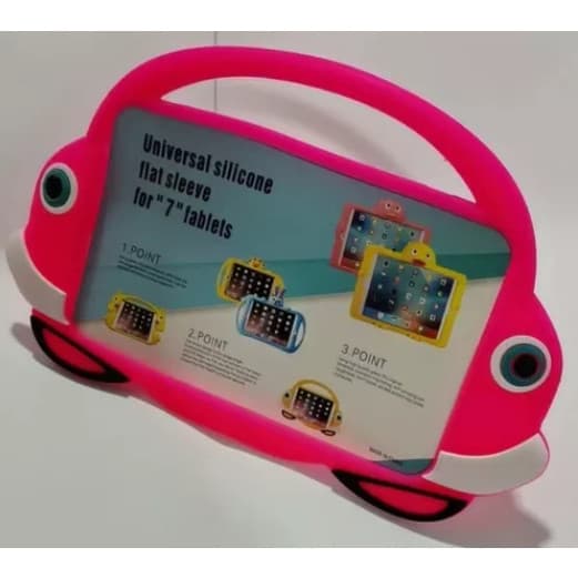 Capinha Silicone  Capa Com Suporte Base Infantil Para Tablet  7 Polegadas