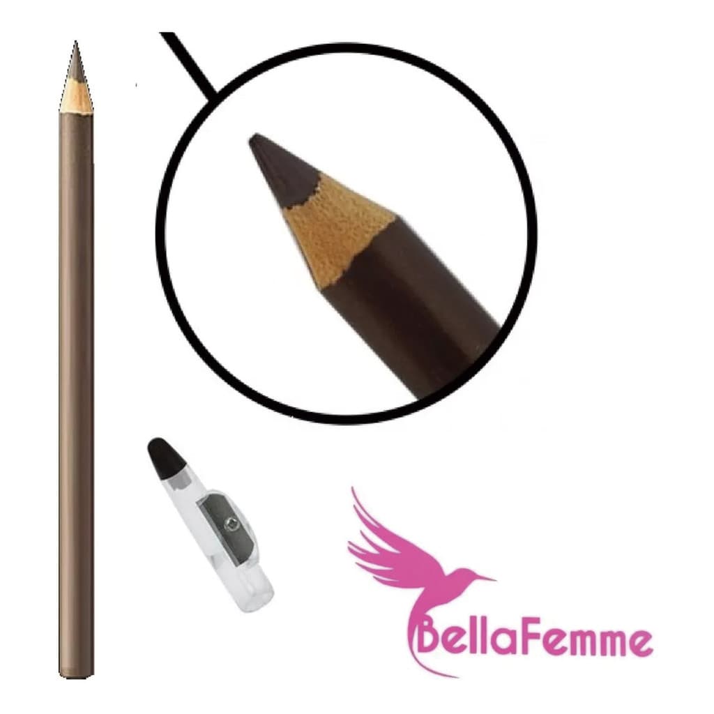 Lápis de Sobrancelha Universal com Apontador Bella Femme BF10020 – Textura Macia | Acabamento Natural