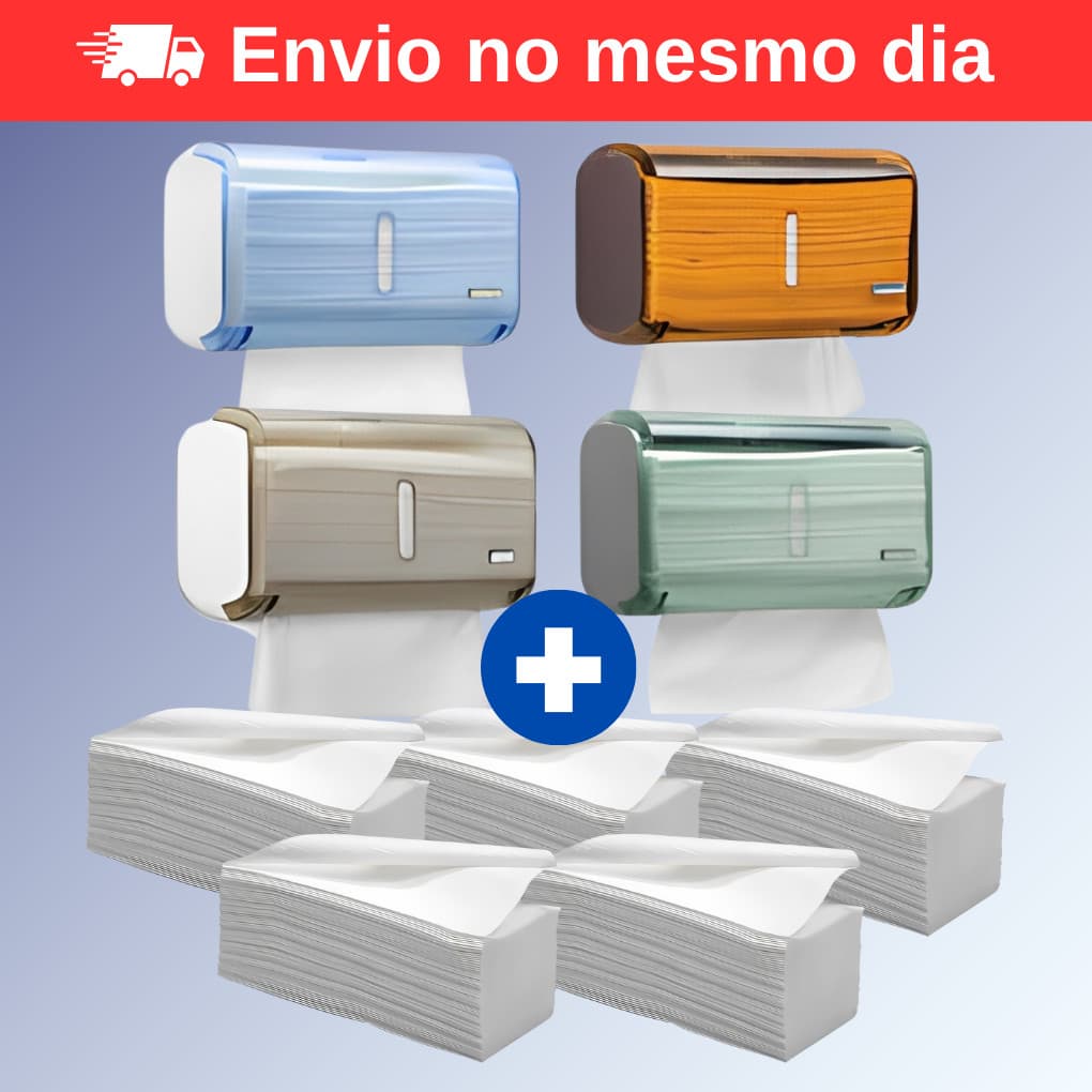 Suporte para Papel Toalha Premisse Urban Compacto com Refil Incluso