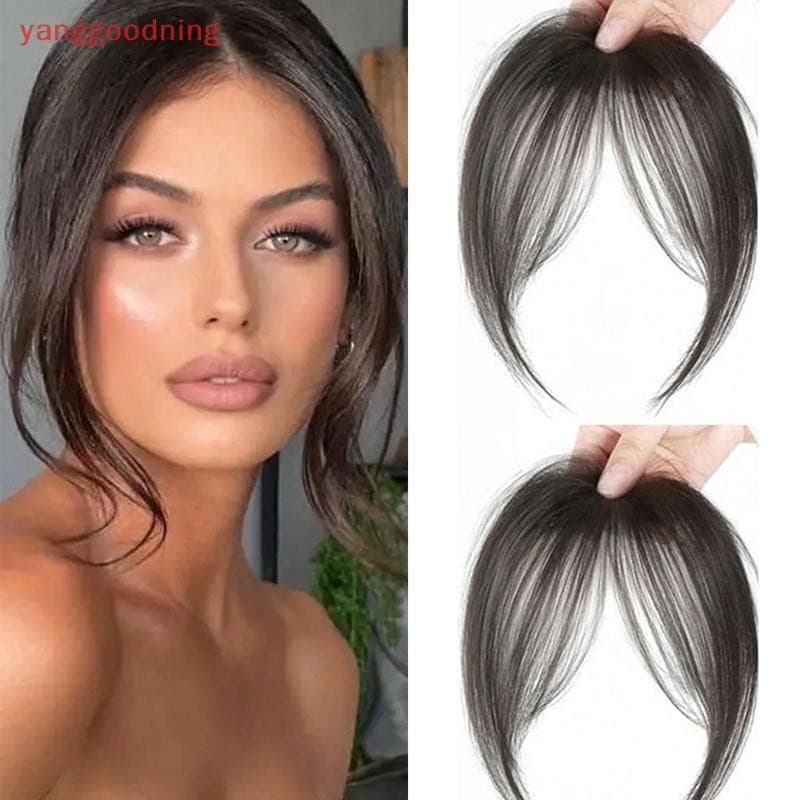 (YGN) Peruca De Cabelo Sintético Franja Peça Natural Extensões De Fofa Postiços Para Mulheres Acessórios De Estilo