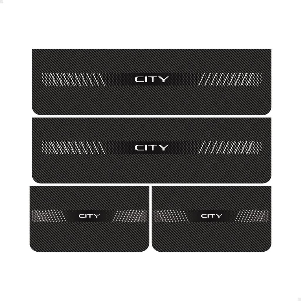 Soleira Da Porta Para City Hatch Sedan 2025 Fibra De Carbono