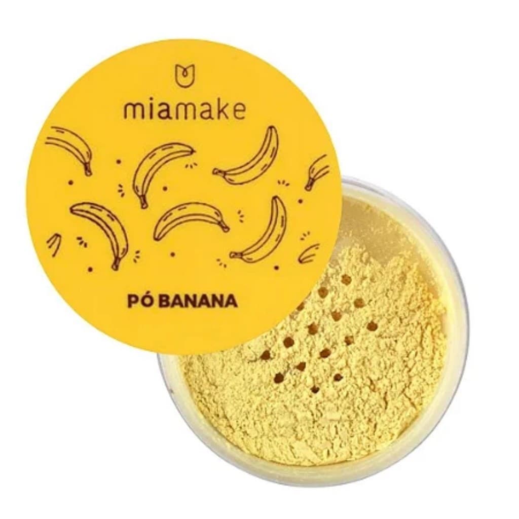 Pó compacto facil banana bananada translucido não estoura no flash efeito matte
