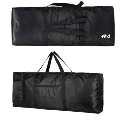 Capa Bolsa Para Teclado Musical 61 Teclas 5/8  Com Alça Costas Preta  Mxt