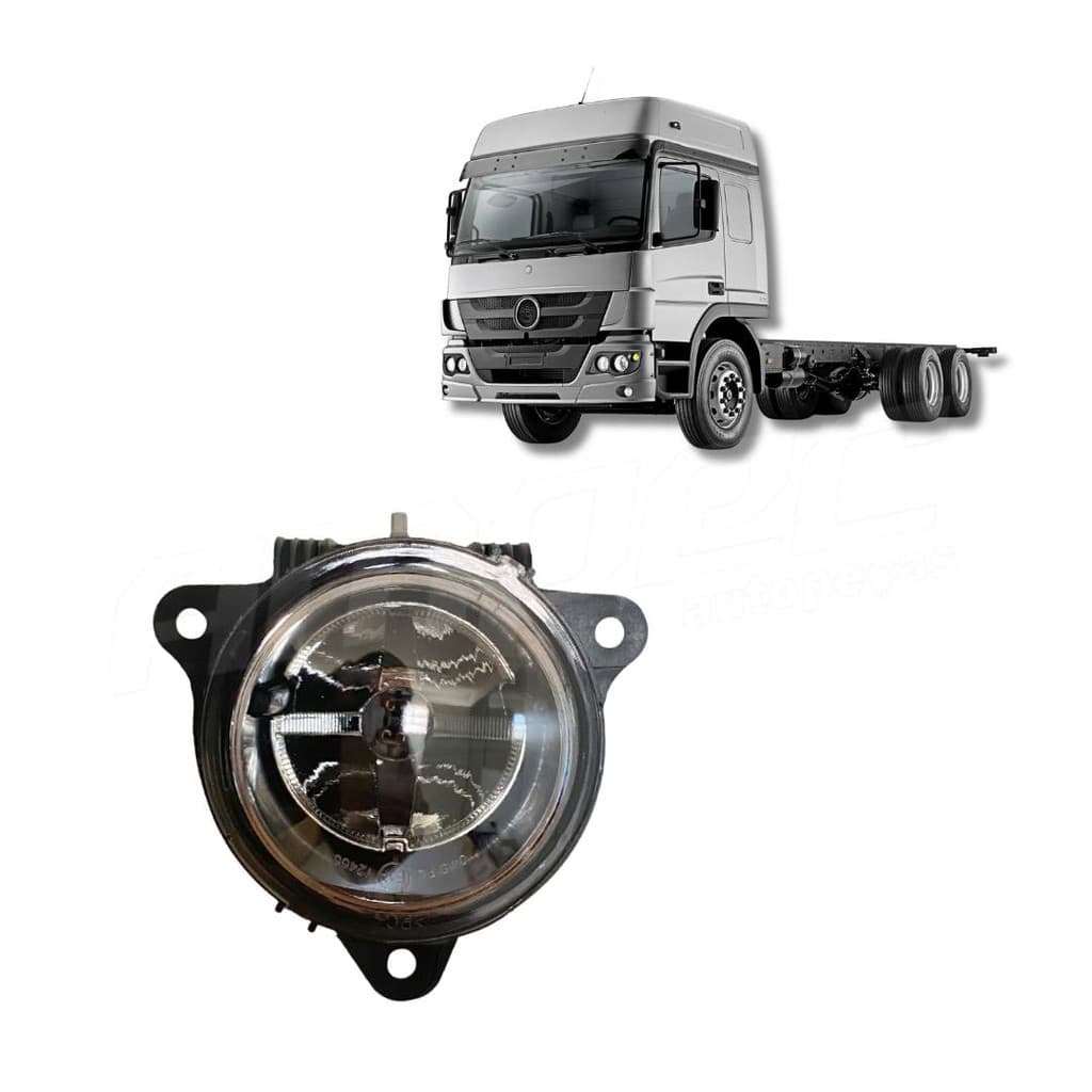 Farol Auxiliar Compatível MB Atego Milha Neblina