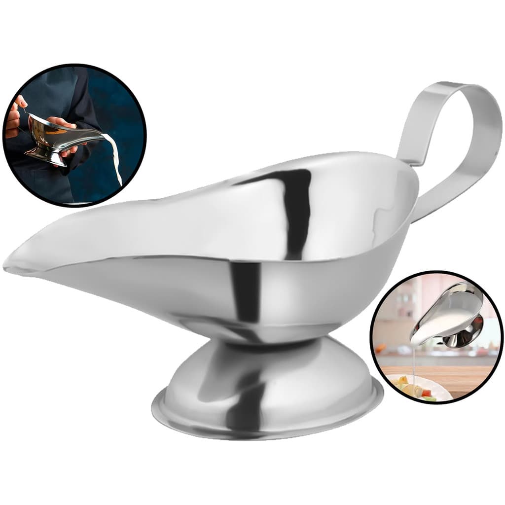 Molheira Aladim Para Servir Dispenser Molho Azeite Com Alça Inox 150ml Para Restaurantes Lanchonetes