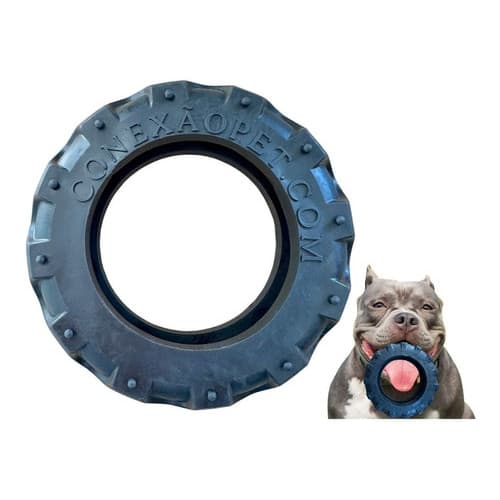 Brinquedo pet Brinquedo para cães cachorros grande porte Pneu BIG GG - 19 cm