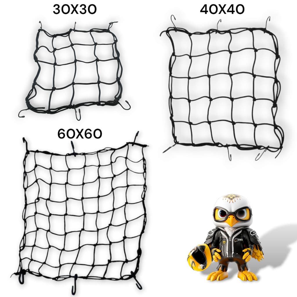 Redinha Elástica Aranha P/Capacete Bagageiro Varios Tamanhos