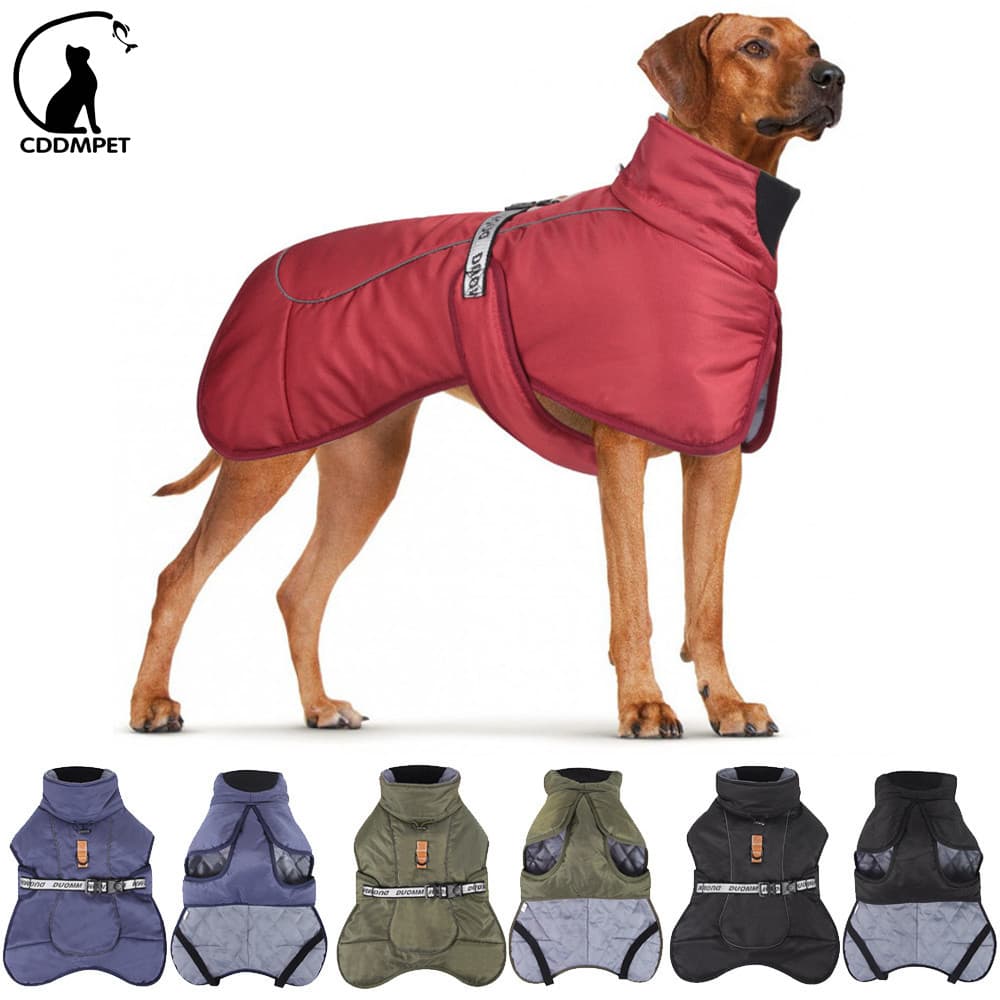 Jaquetas Roupas Para Cachorro Colete À Prova De Vento Cães Médios E Grandes Casaco Labrador Golden Retriever