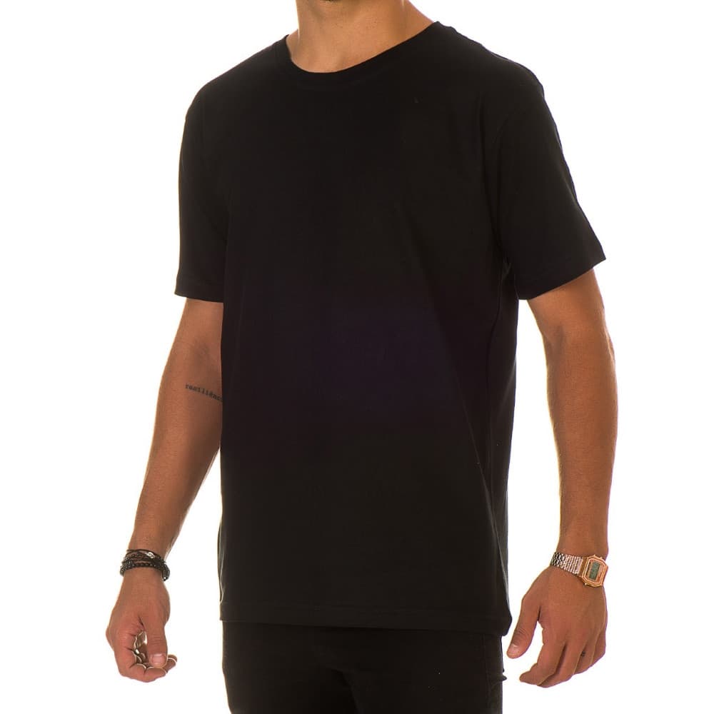 Blusa T Shirt Básica Lisa Masculina 100% Algodão Malha Leve Moderna - 100% Algodão