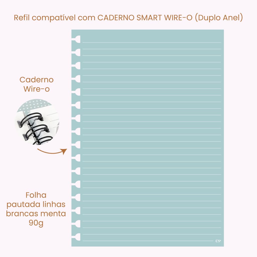 REFIL DE FOLHAS PARA CADERNO | REFIL DE FOLHAS MENTA A5 E COLEGIAL | REFIL CADERNO SMART | REFIL CADERNO INTELIGENTE