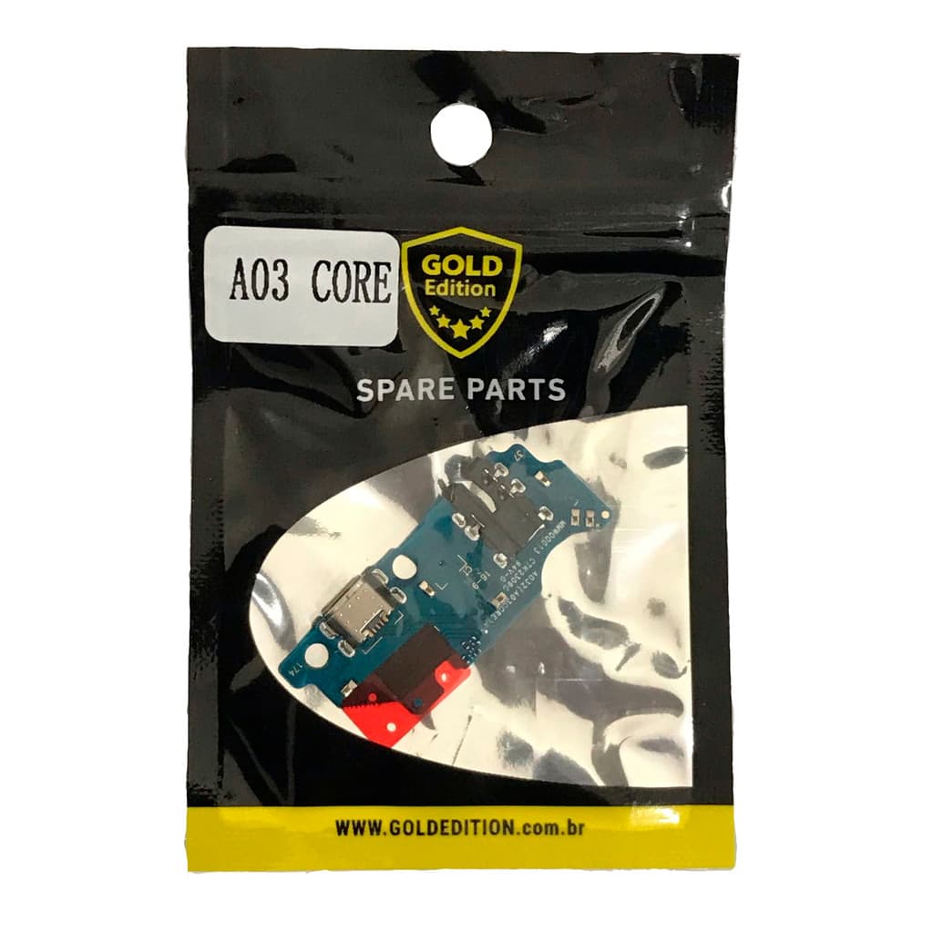 Placa de Carga Gold Edition Compatível com Galaxy A03 Core