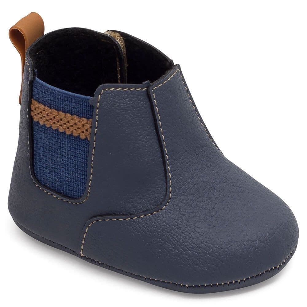 Botina Bota Country Infantil Azul Pimpolho Bebê Menino Masculina Fase 1