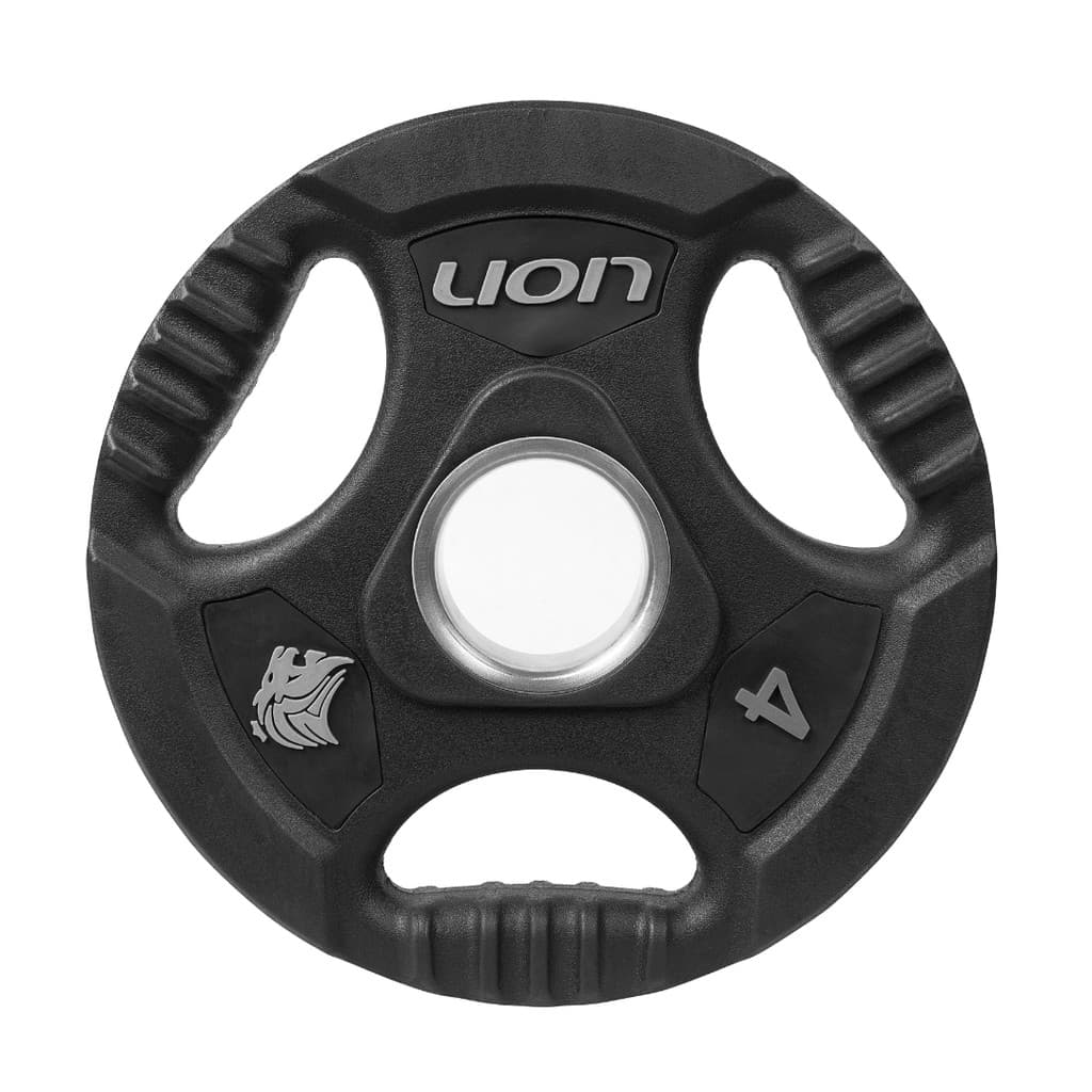 Anilha 4 Kg Musculação Em Aço e Borracha Vulcanizada Lion