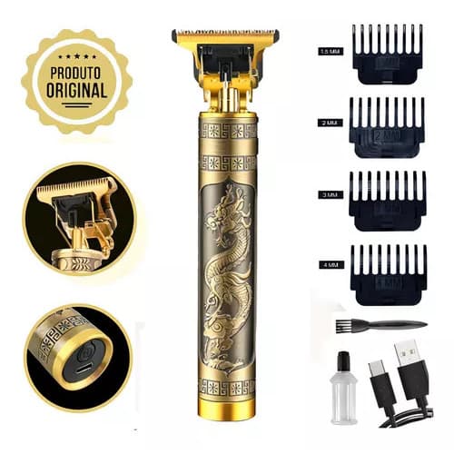 Máquina Profissional para Barbearia - Acabamento de Corte Pezinho e Barba