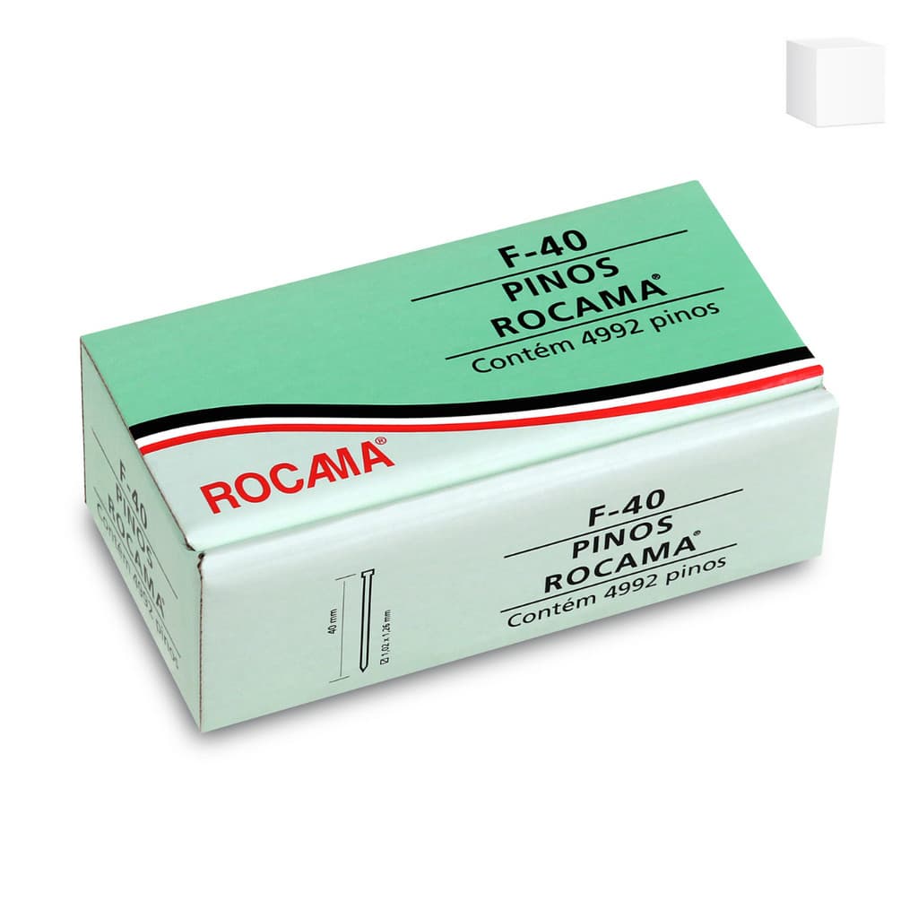 Pino F-40 Rocama (caixa c/ 4992 pinos)