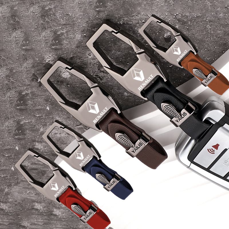 Renault Chaveiro de carro de liga de zinco adequado para Kwid Duster Oroch Kardian Megane Sandero ZOE Clio Fluence Logan